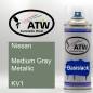 Preview: Nissan, Medium Gray Metallic, KV1: 400ml Sprühdose, von ATW Autoteile West.